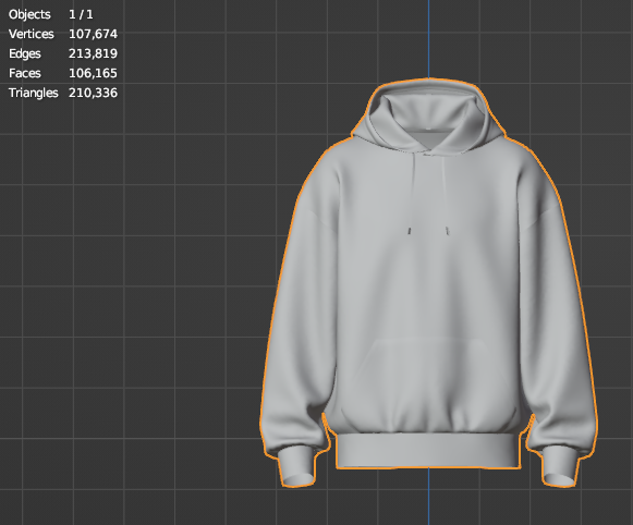 Men's Oversize Hoodie 3d Model Marvelous Designer-Clo3d-fbx-obj-Zprj