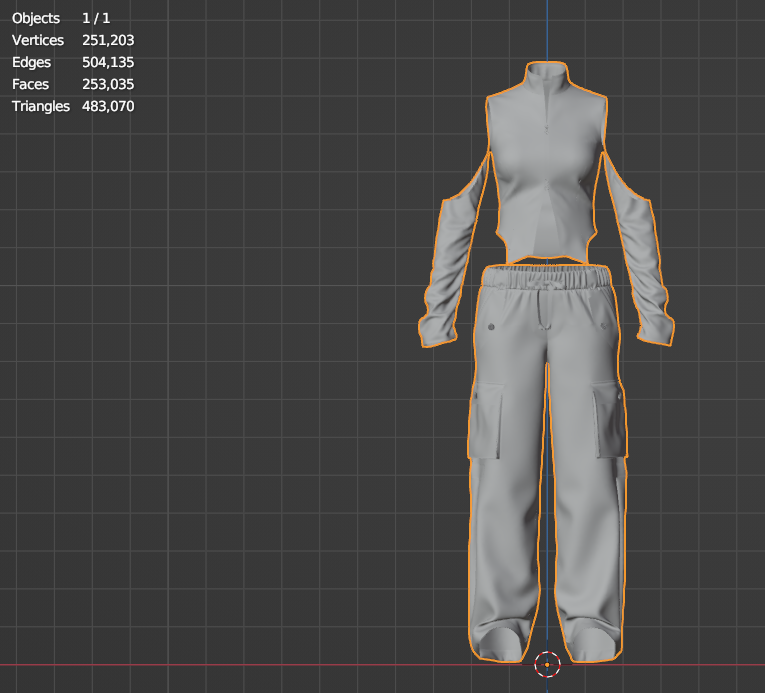 Women's Street wear Outfit 3d Model Marvelous Designer-Clo3d-fbx-obj-Zprj