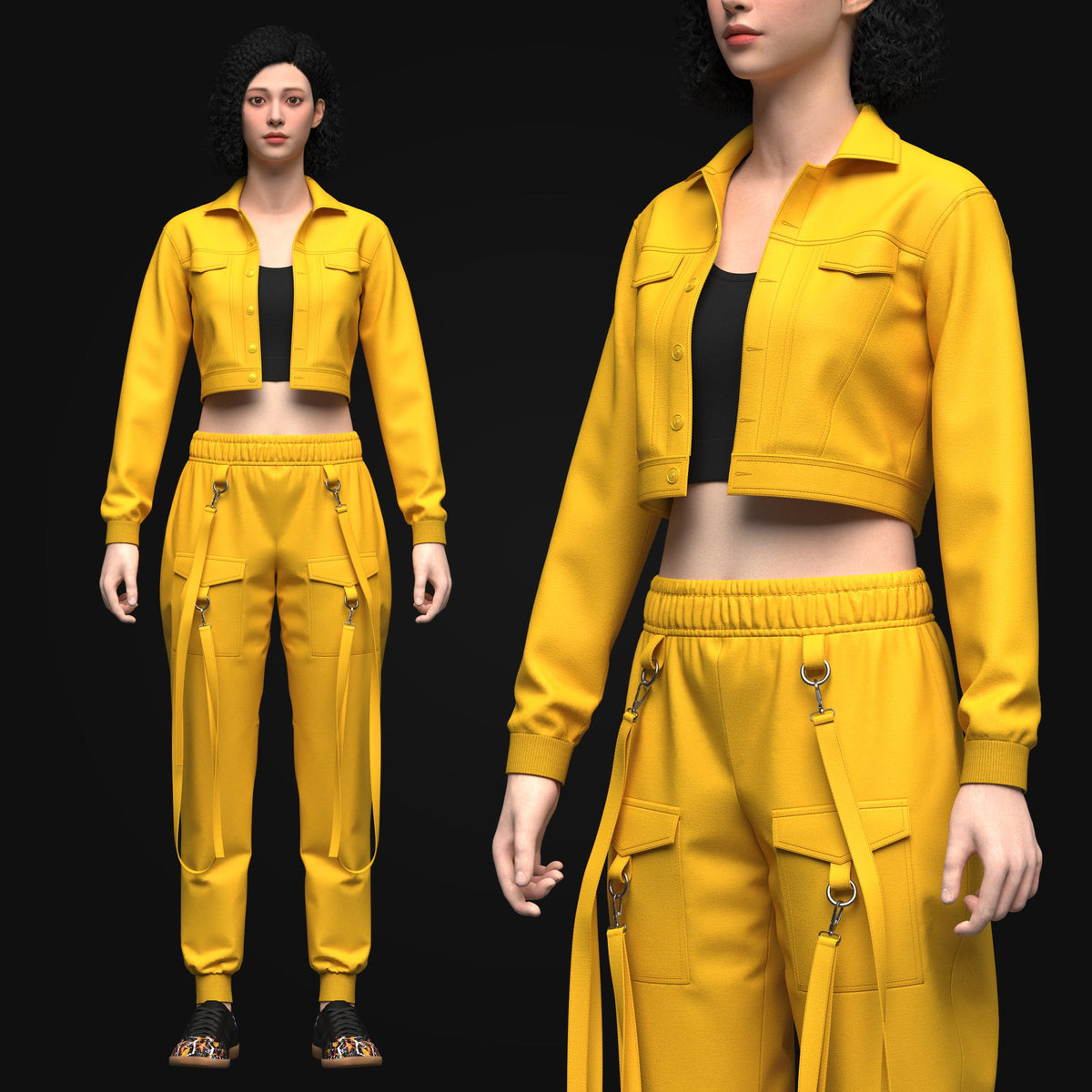Women's 3D Garment & Apparel Models | ZPRJ, GLB, FBX, OBJ & More