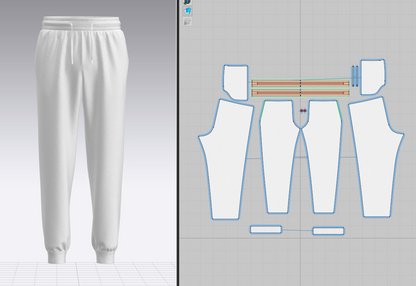 Men's Ribbed Jogger 3d Model Marvelous Designer-Clo3d-fbx-obj-Zprj