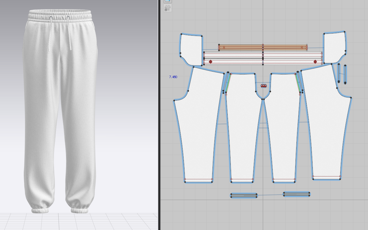 Men's Oversize Jogger No Pocket 3d Model Marvelous Designer-Clo3d-fbx-obj-Zprj