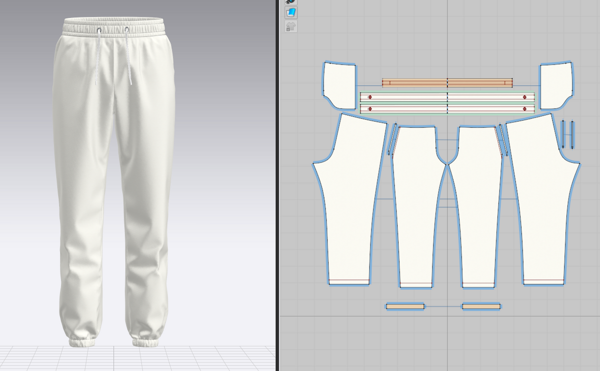 Men's Jogger Elastic 3d Model Marvelous Designer-Clo3d-fbx-obj-Zprj