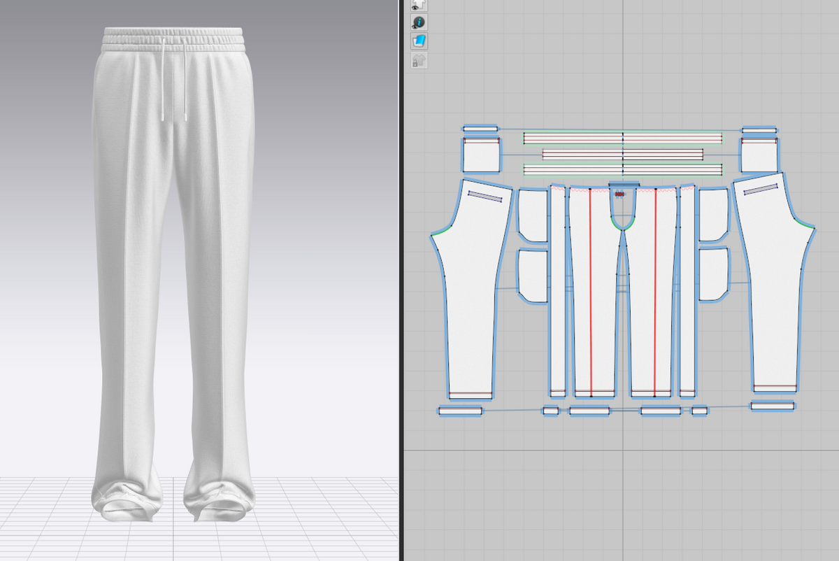 Men' Track Pant 3d Model Marvelous Designer-Clo3d-fbx-obj-Zprj
