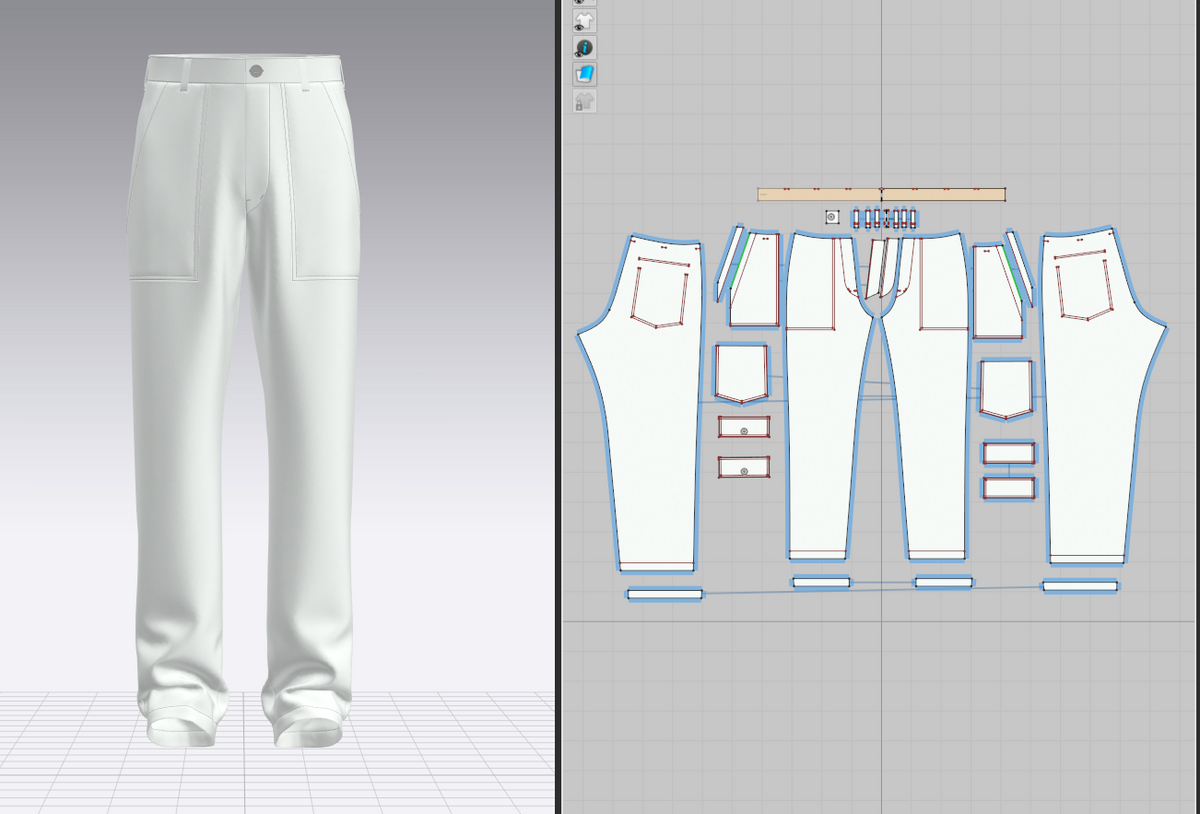 Men's Worker Pant 3d Model Marvelous Designer-Clo3d-fbx-obj-Zprj