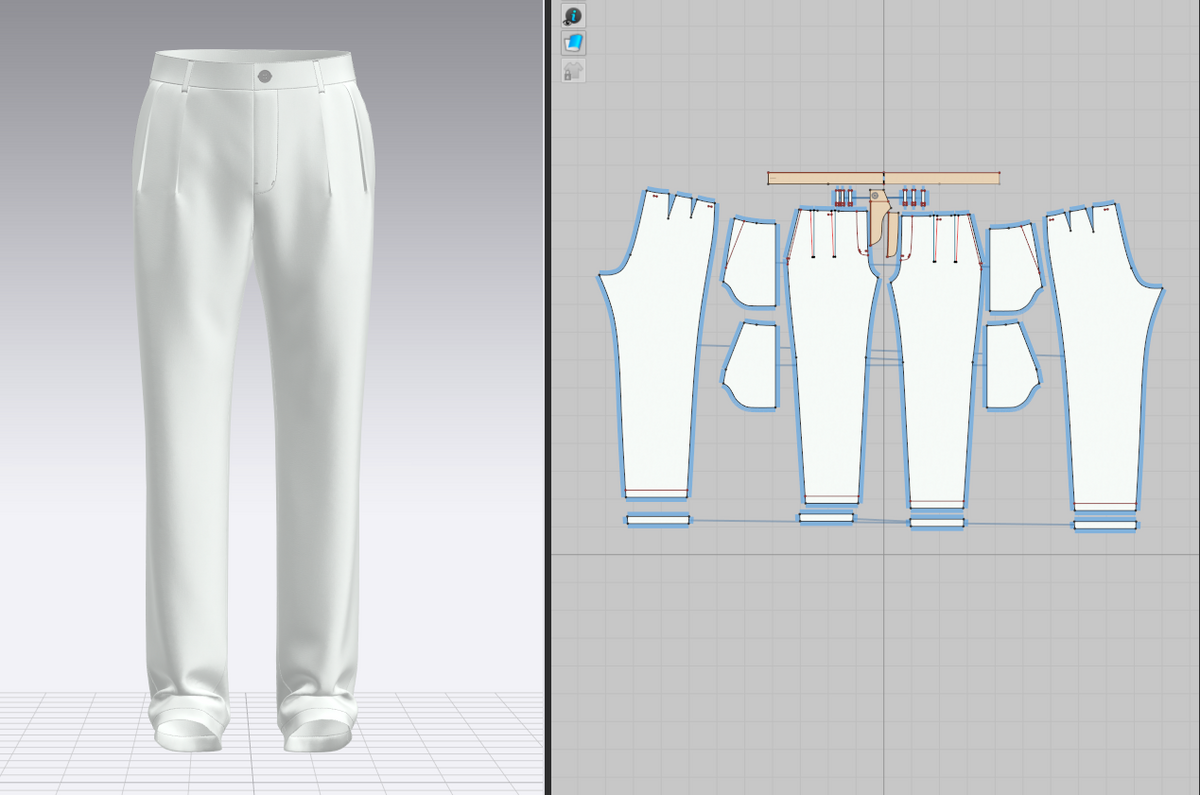 Men's Double Pleat Pant 3d Model Marvelous Designer-Clo3d-fbx-obj-Zprj