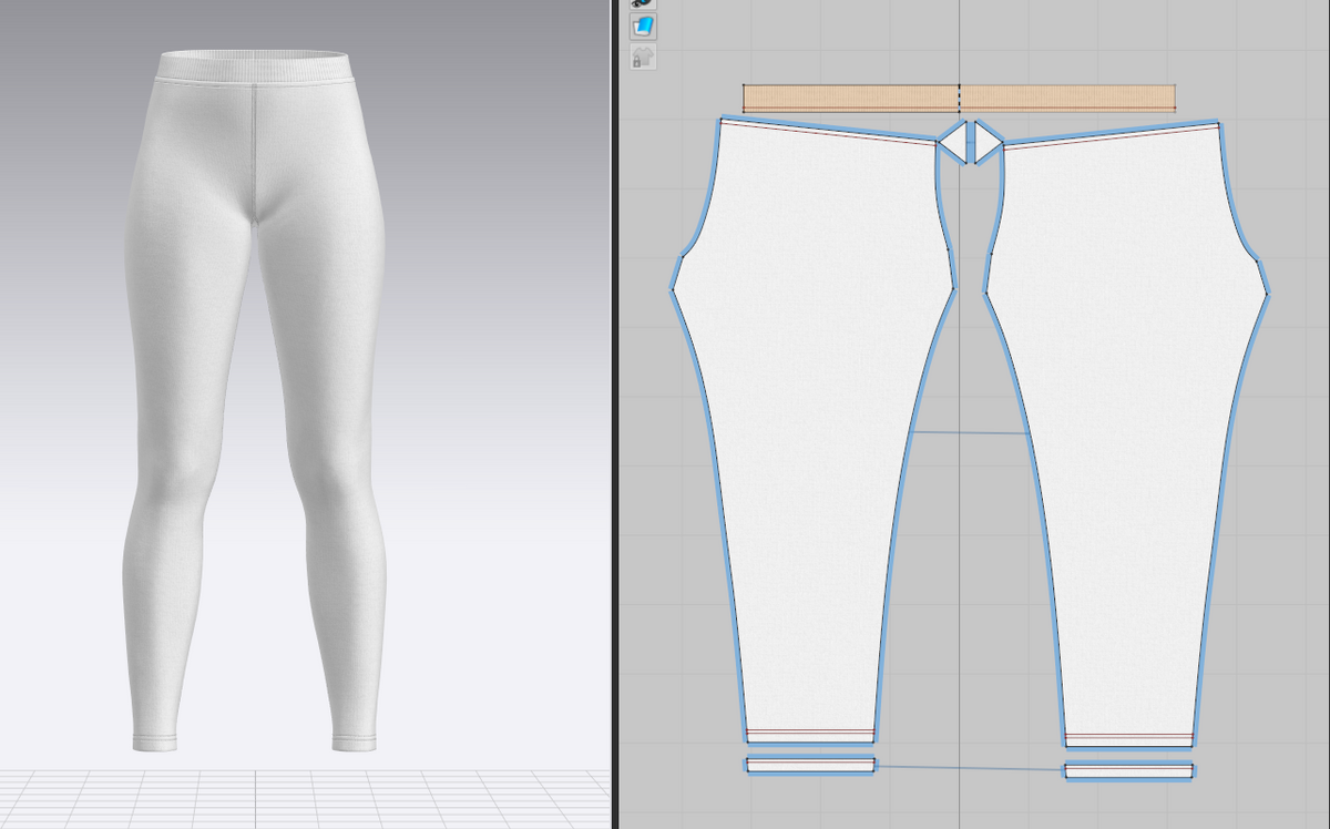 Women's Legging 3d Model Marvelous Designer-Clo3d-fbx-obj-Zprj