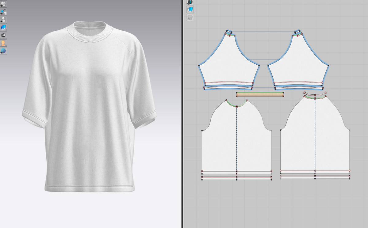Women's Oversized T-Shirt 3d Model Marvelous Designer-Clo3d-fbx-obj-Zprj