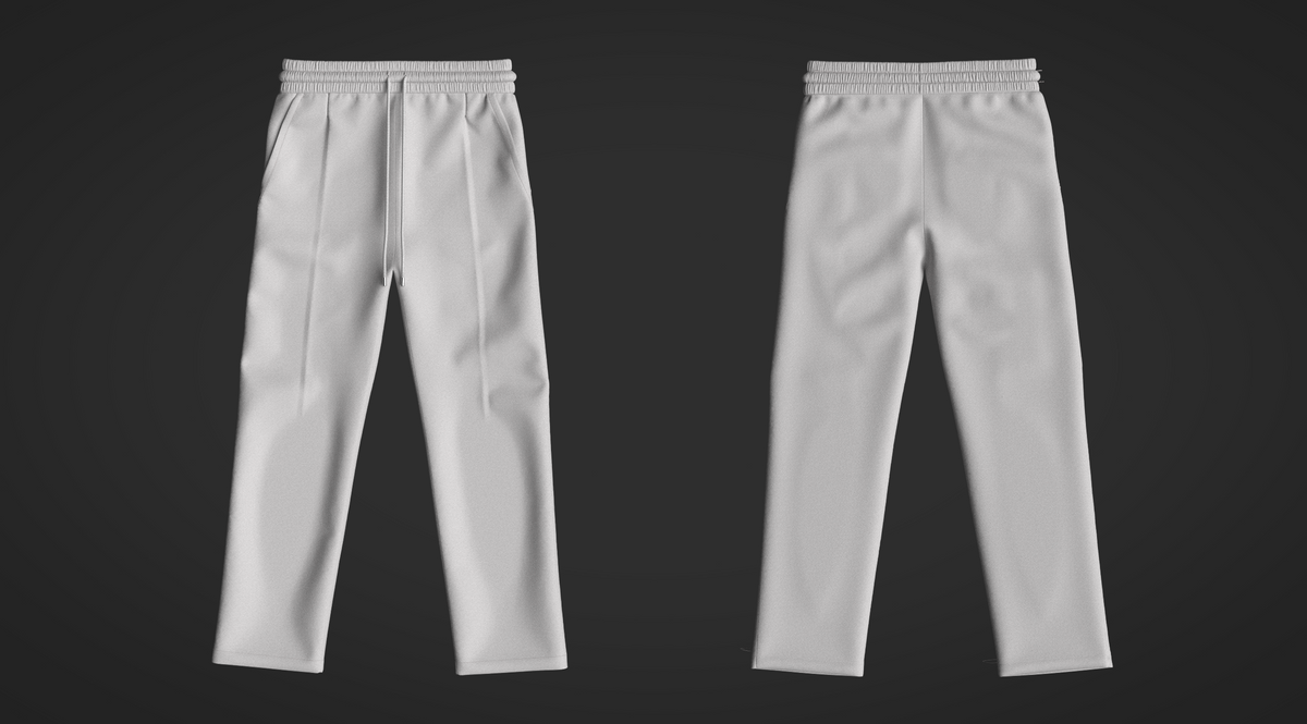 Military Wool Wide Leg Pant 3d Model Marvelous Designer-Clo3d-fbx-obj-Zprj