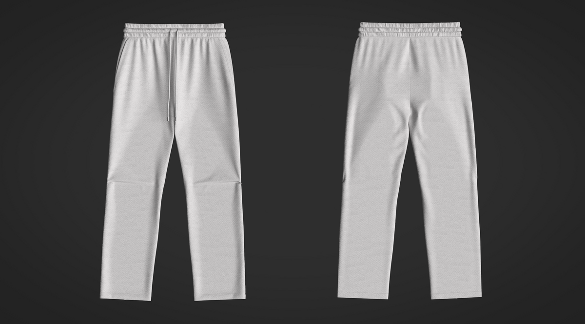 Heavy Nylon Knee Pleat Wide Leg Pant 3d Model Marvelous Designer-Clo3d-fbx-obj-Zprj