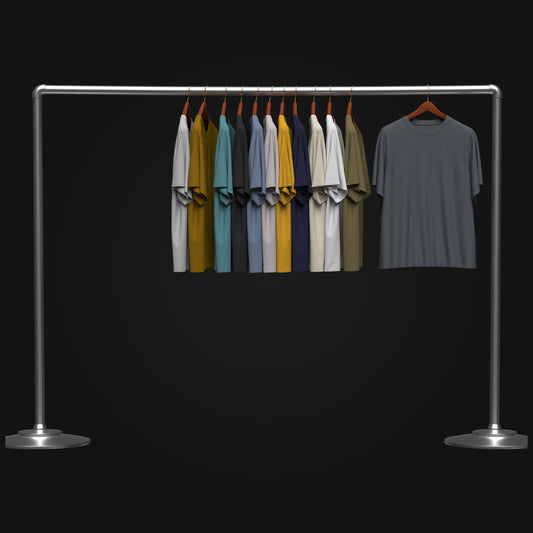 T-Shirt On Steel Hanger 3d Model Marvelous Designer-Clo3d-fbx-obj-Zprj