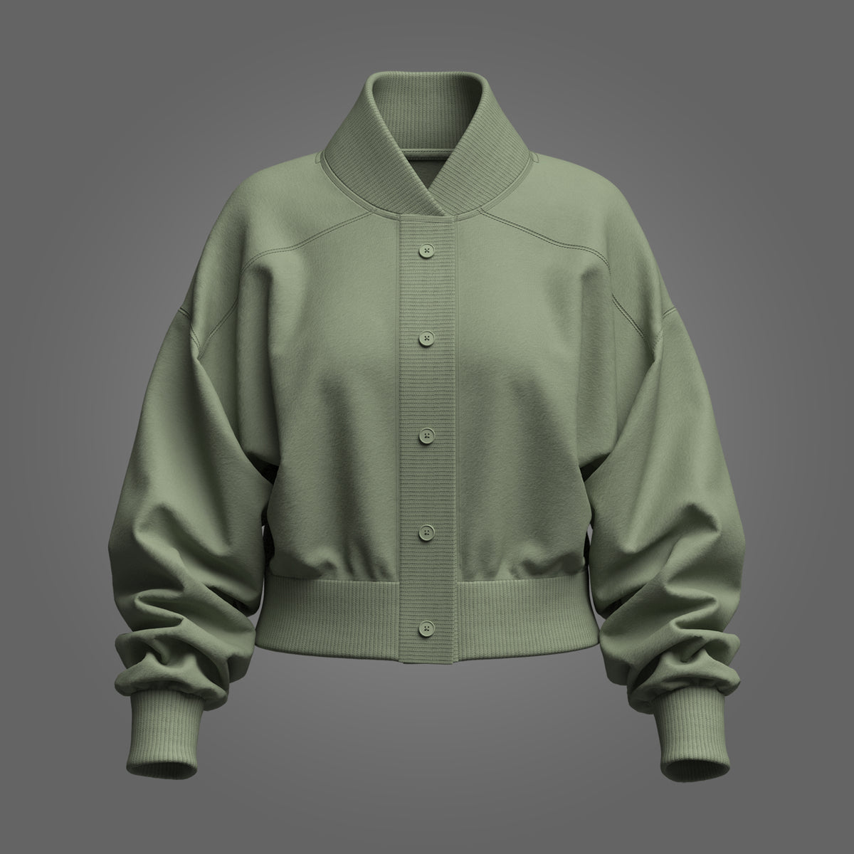 Women's Bomber Jacket 3d Model Marvelous Designer-Clo3d-fbx-obj-Zprj