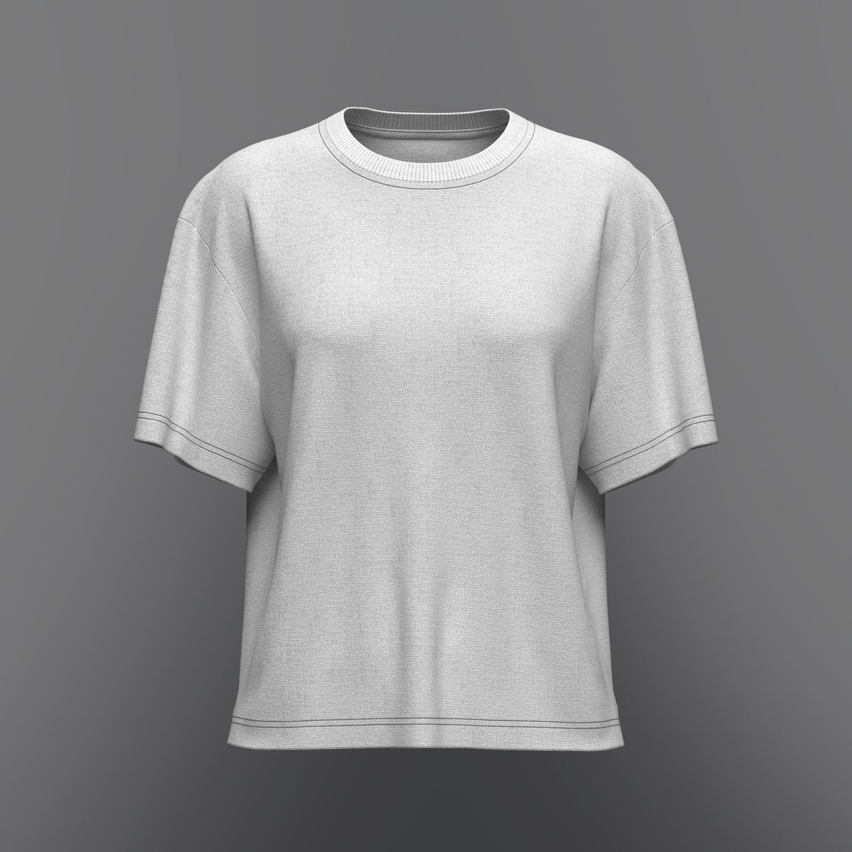 Women Half Sleeve Loose Fit T-Shirt 3d Model Marvelous Designer-Clo3d-fbx-obj-Zprj
