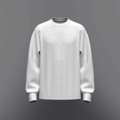 Men's Oversized Raglan Full Sleeve T-shirt 3d Model Marvelous Designer-Clo3d-fbx-obj-Zprj