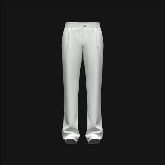 Men's Single Pleat Pant 3d Model Marvelous Designer-Clo3d-fbx-obj-Zprj