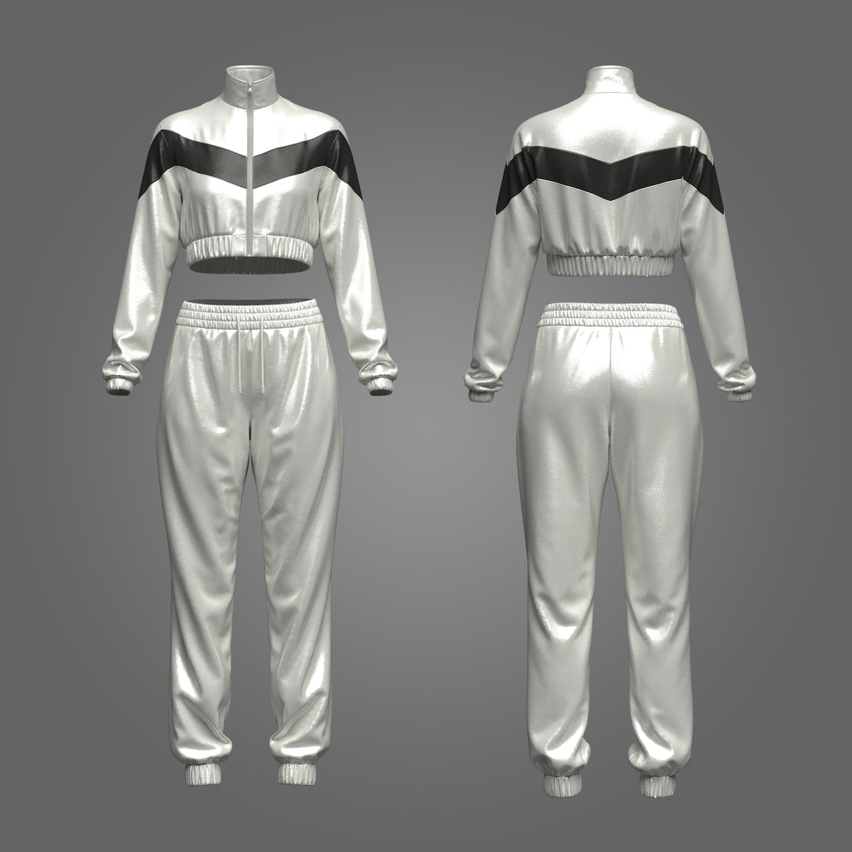 Women's Active Wear 3d Model Marvelous Designer-Clo3d-fbx-obj-Zprj