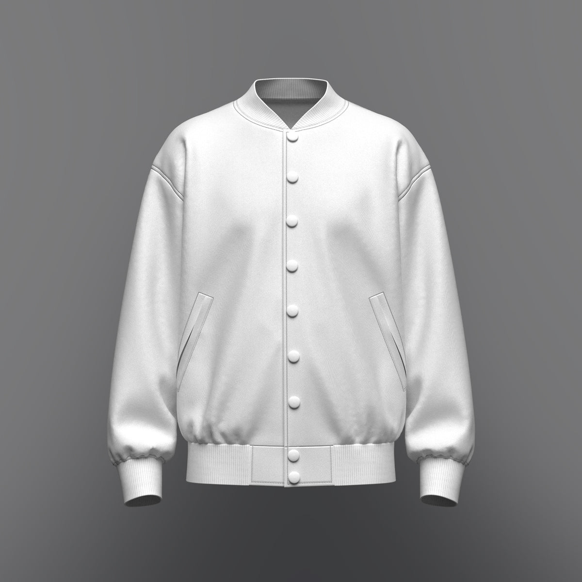 Men's Oversized Bomber Jacket 3d Model Marvelous Designer-Clo3d-fbx-obj-Zprj