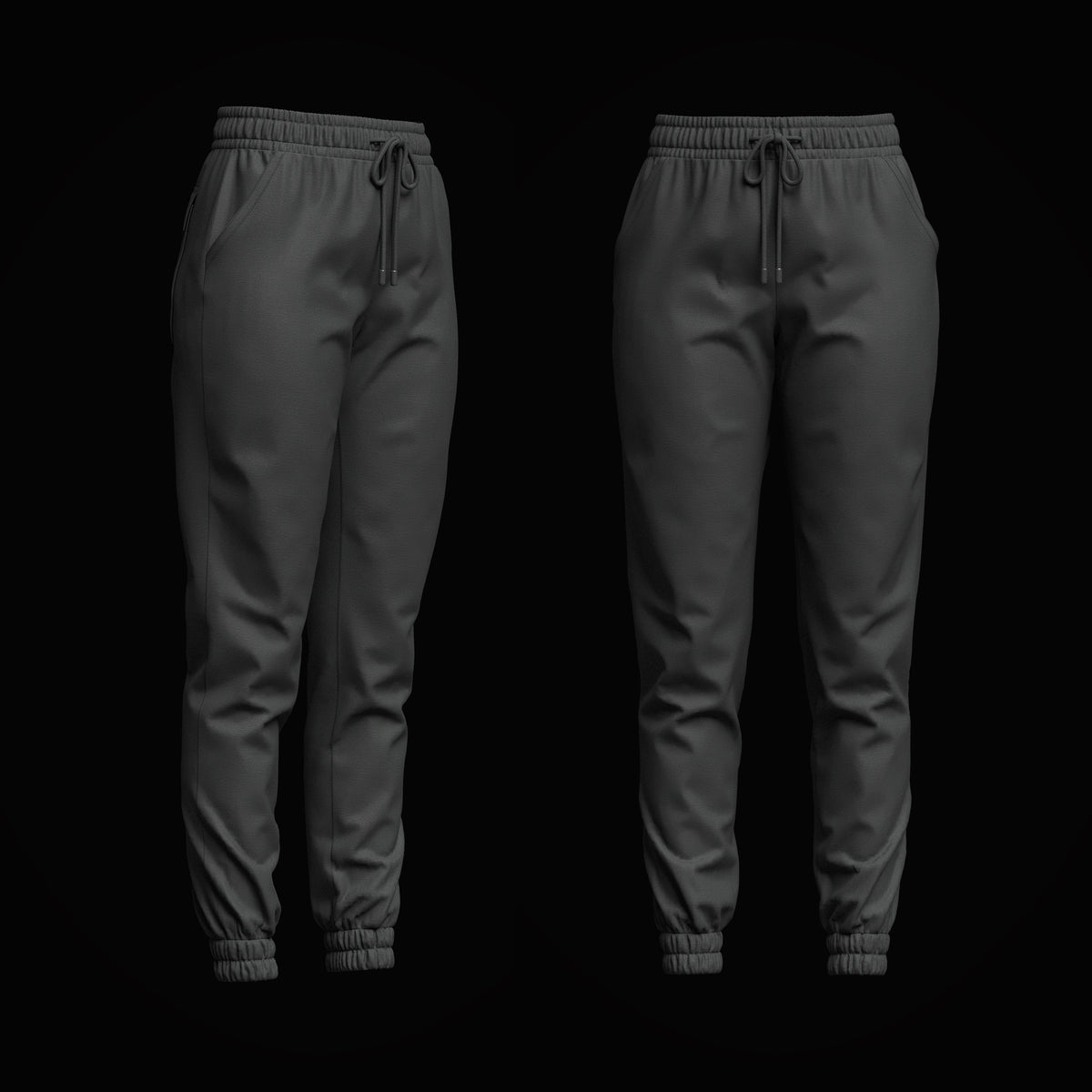 Women's Jogger 3d Model Marvelous Designer-Clo3d-fbx-obj-Zprj