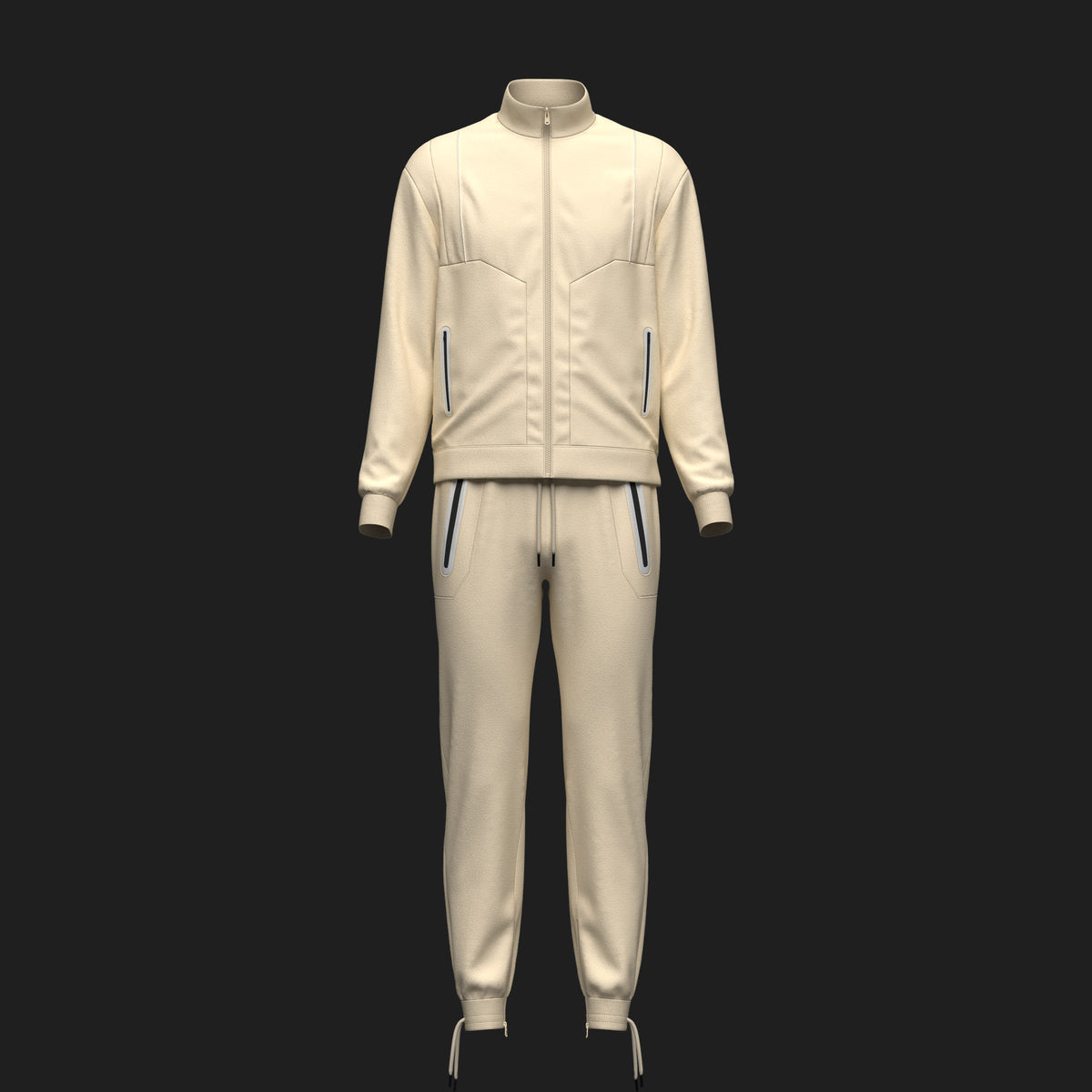 Men's Casual Tracksuit 3d Model Marvelous Designer-Clo3d-fbx-obj-Zprj