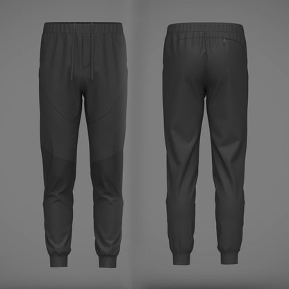 Men's Nylon Jogger 3d Model Marvelous Designer-Clo3d-fbx-obj-Zprj
