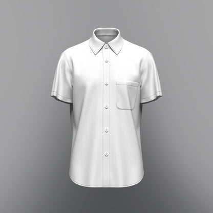Men's Regular Fit Half Slv Shirt 3d Model Marvelous Designer-Clo3d-fbx-obj-Zprj