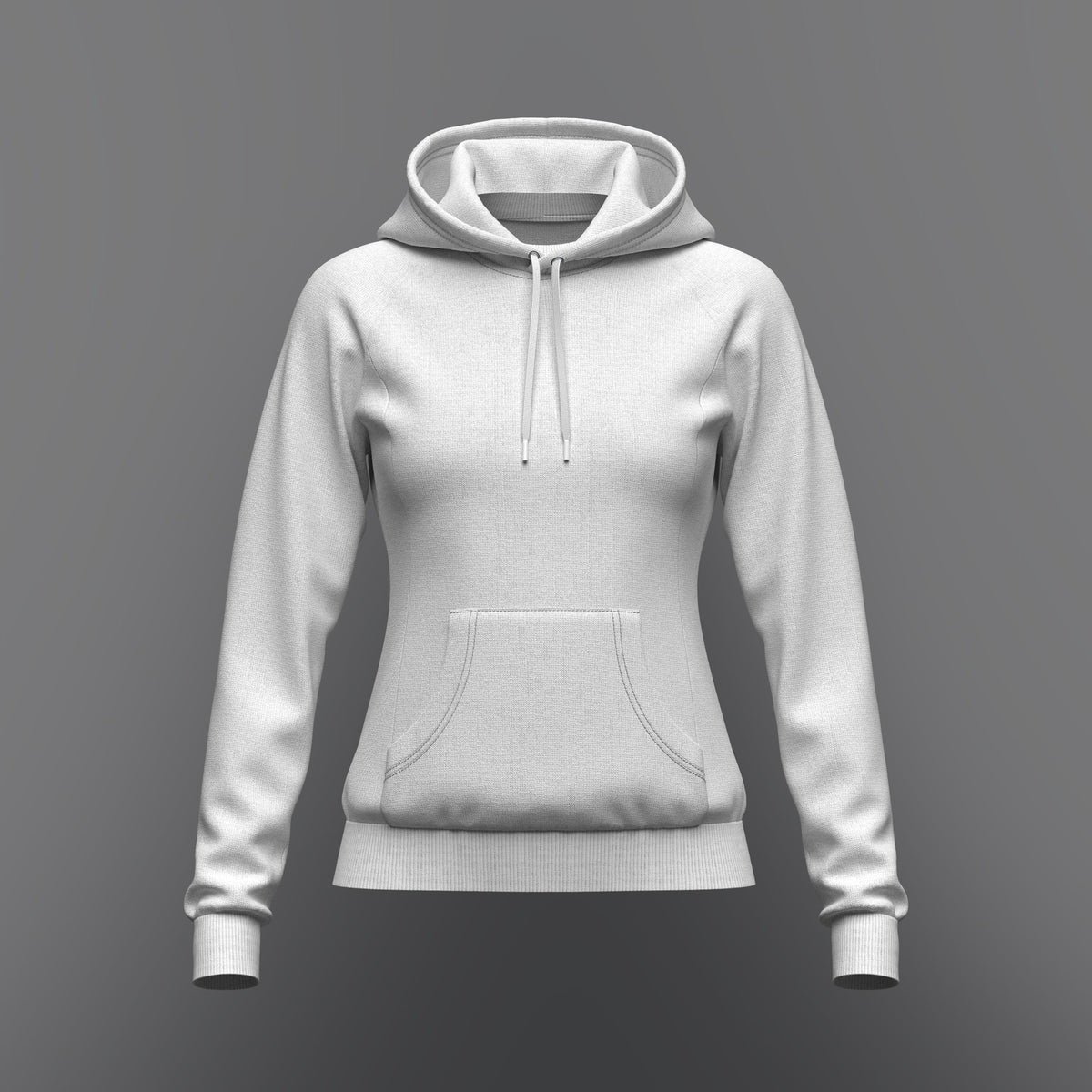 Women's Hoodie 3d Model Marvelous Designer-Clo3d-fbx-obj-Zprj