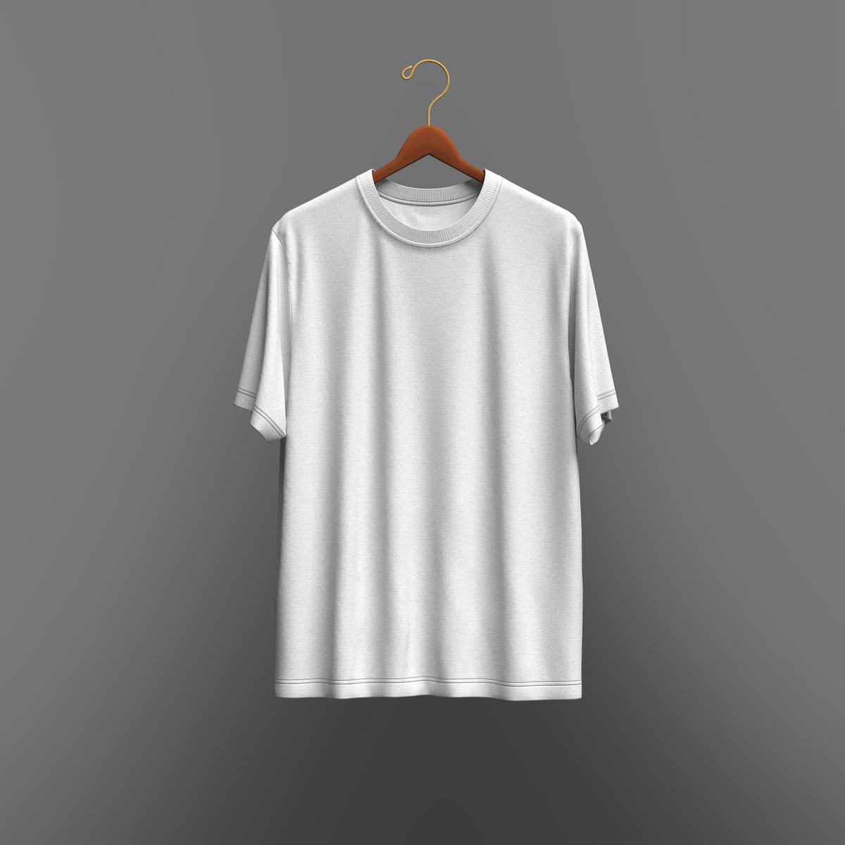 T-shirt on Hanger 3d Model Marvelous Designer-Clo3d-fbx-obj-Zprj