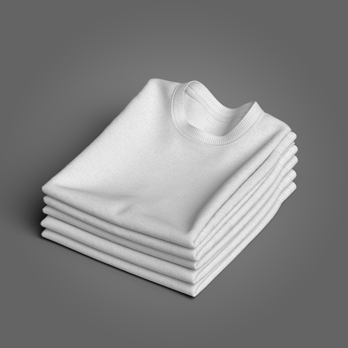 Folded 5 Pile Sweatshirt 3d Model Marvelous Designer-Clo3d-fbx-obj-Zprj