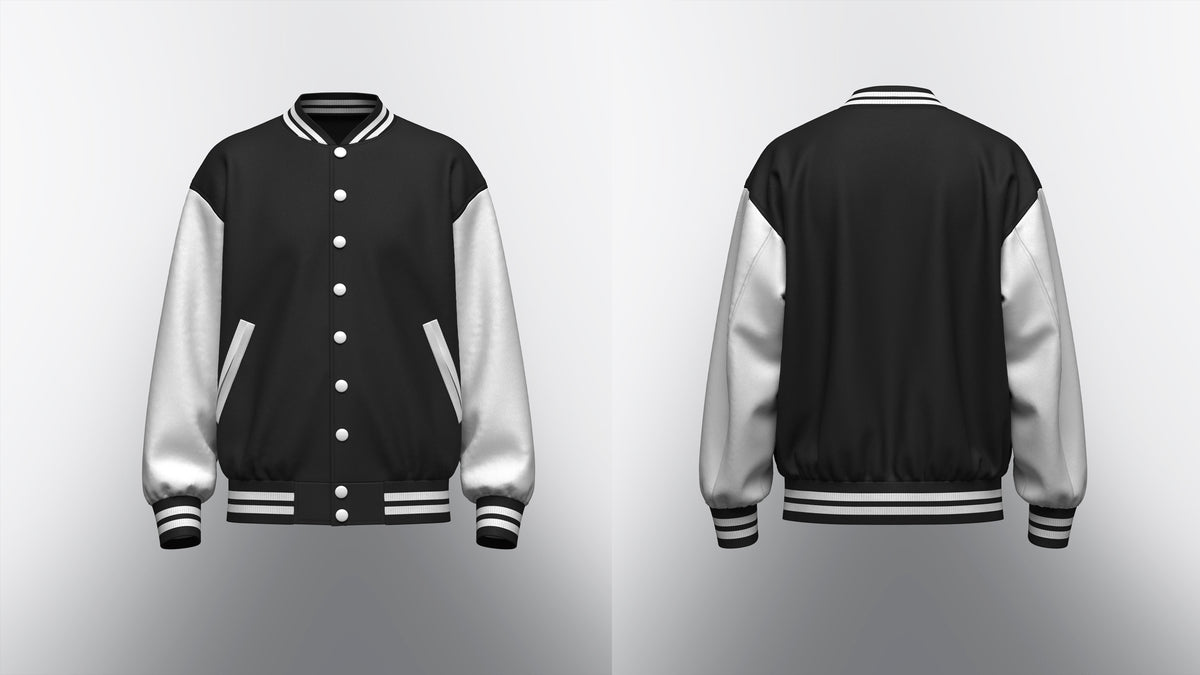 Men's Oversized Varsity Jacket 3d Model Marvelous Designer-Clo3d-fbx-obj-Zprj