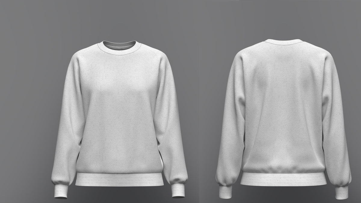 Women's Loose fit Raglan Sweatshirt 3d Model Marvelous Designer-Clo3d-fbx-obj-Zprj