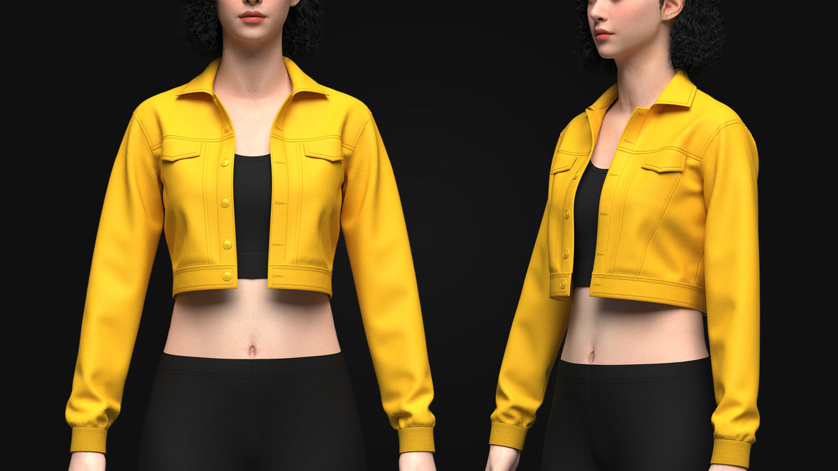 Women's Top and Cargo Pant 3d Model Marvelous Designer-Clo3d-fbx-obj-Zprj