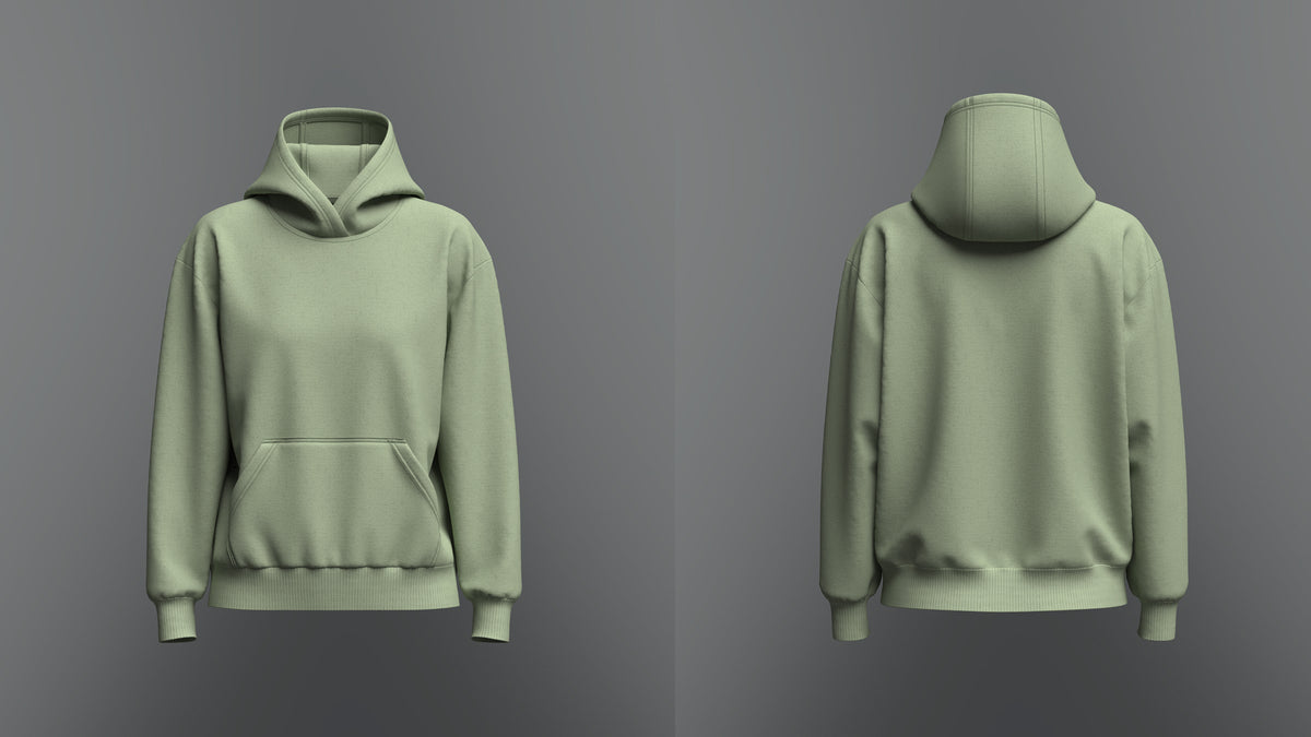 Women's Loose Fit Set-In Sleeve Hoodie 3d Model Marvelous Designer-Clo3d-fbx-obj-Zprj