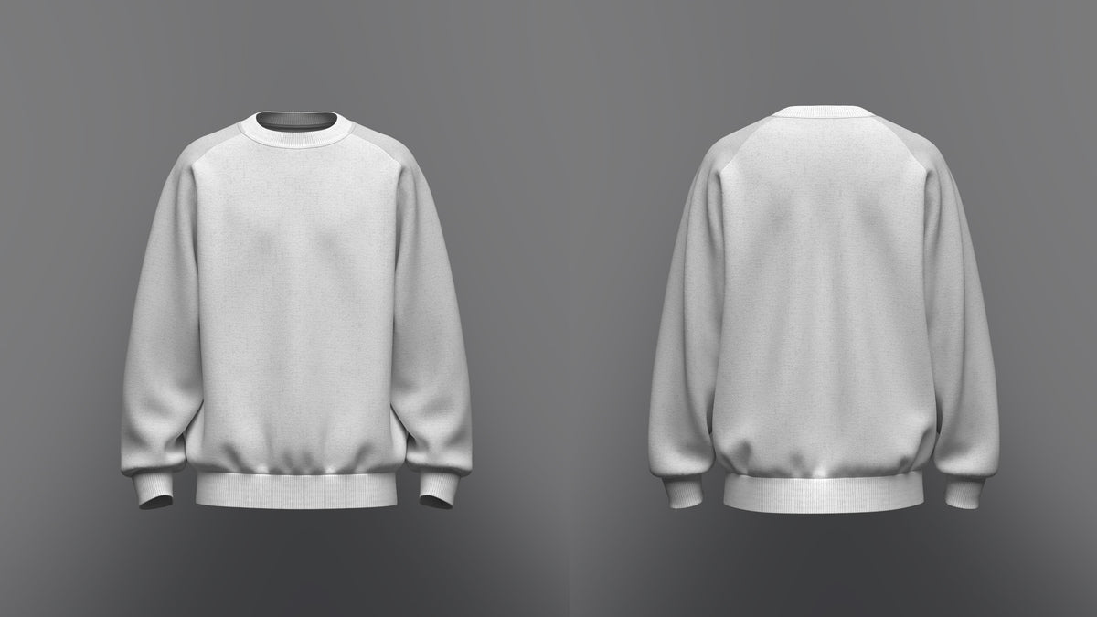 Men's Raglan Sweatshirt 3d Model Marvelous Designer-Clo3d-fbx-obj-Zprj