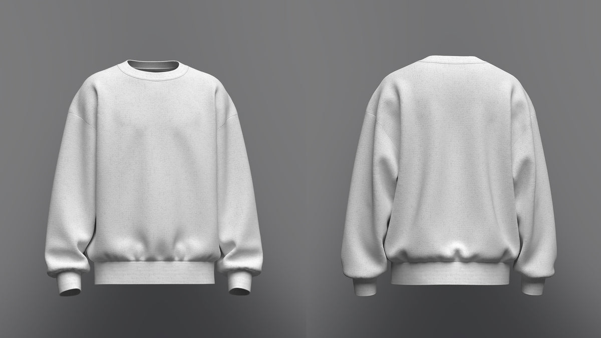 Men's Oversize Sweatshirt 3d Model Marvelous Designer-Clo3d-fbx-obj-Zprj