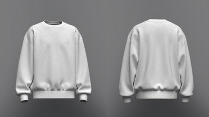 Men's Oversize Sweatshirt 3d Model Marvelous Designer-Clo3d-fbx-obj-Zprj