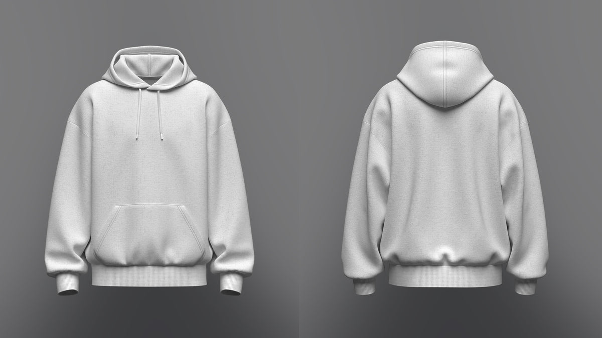 Men's Oversize Hoodie 3d Model Marvelous Designer-Clo3d-fbx-obj-Zprj