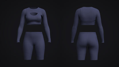 Gym Wear 3d Model Marvelous Designer-Clo3d-fbx-obj-Zprj