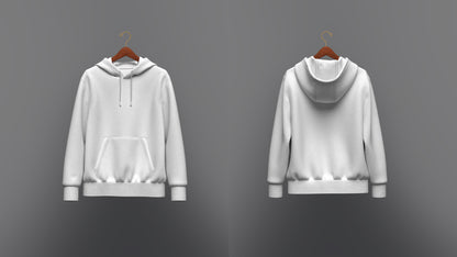 Hoodie on Hanger 3d Model Marvelous Designer-Clo3d-fbx-obj-Zprj