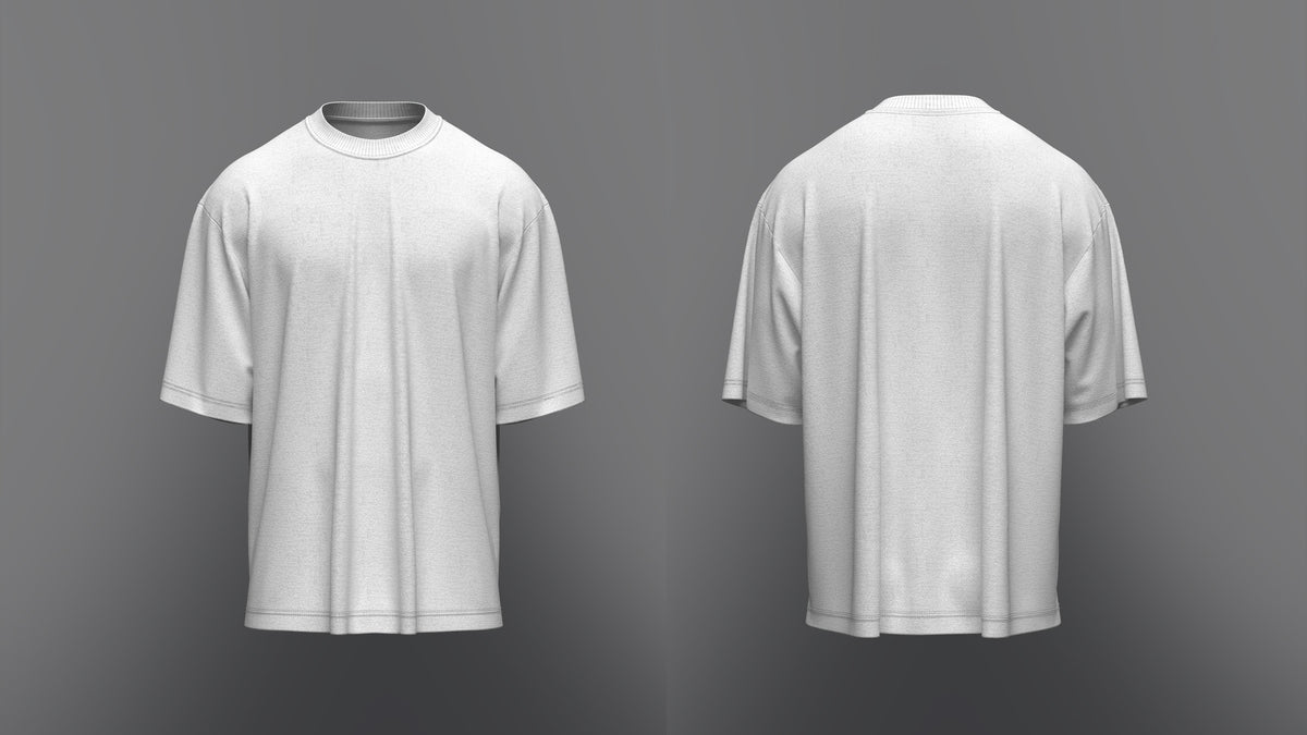 Men's Oversized T-shirt 3d Model Marvelous Designer-Clo3d-fbx-obj-Zprj