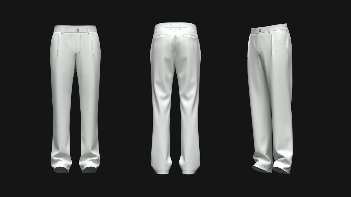 Men's Pant 3d Model Marvelous Designer-Clo3d-fbx-obj-Zprj