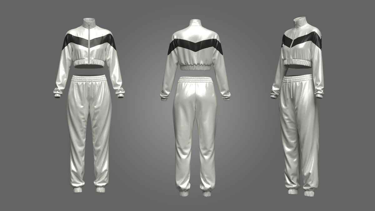 Women's Active Wear 3d Model Marvelous Designer-Clo3d-fbx-obj-Zprj