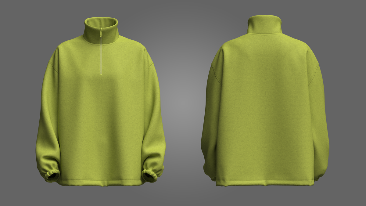 Women's Oversized Jacket 3d Model Marvelous Designer-Clo3d-fbx-obj-Zprj