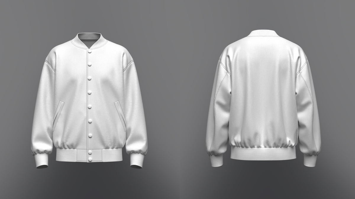 Men's Oversized Bomber Jacket 3d Model Marvelous Designer-Clo3d-fbx-obj-Zprj