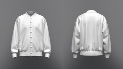 Men's Oversized Bomber Jacket 3d Model Marvelous Designer-Clo3d-fbx-obj-Zprj