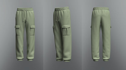 Male Cargo Pant 3d Model Marvelous Designer-Clo3d-fbx-obj-Zprj