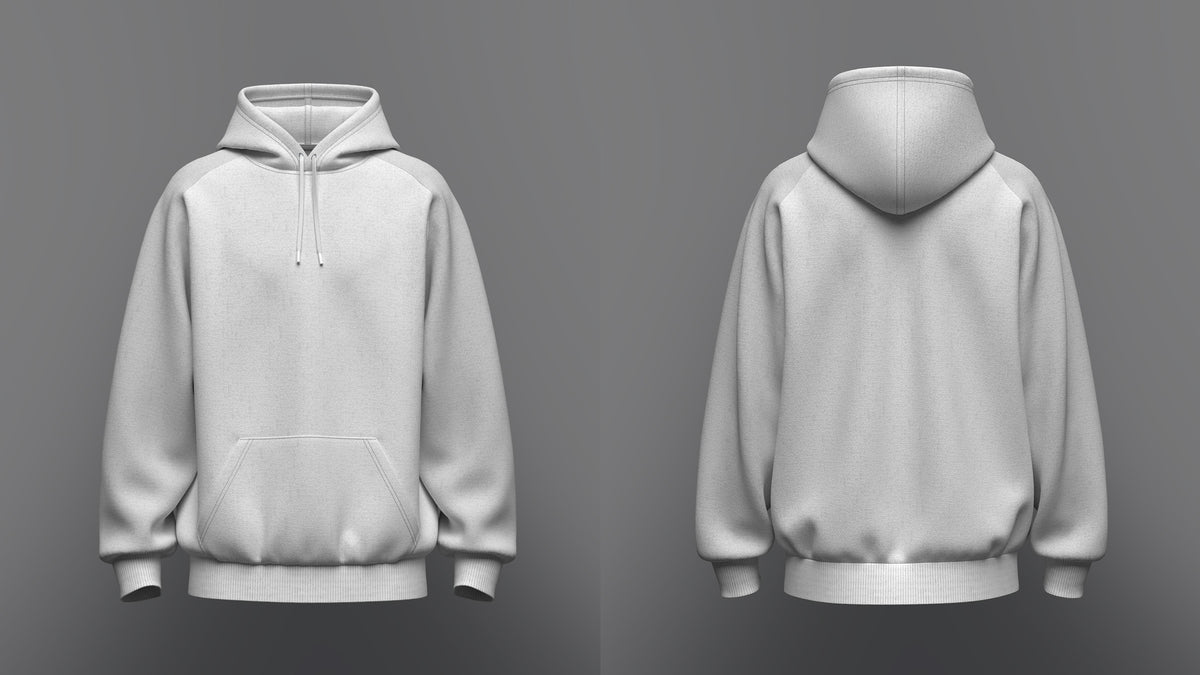 Men's Raglan Oversize Hoodie 3d Model Marvelous Designer-Clo3d-fbx-obj-Zprj