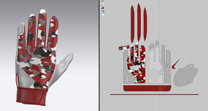 Baseball Batting Gloves 3d Model Marvelous Designer-Clo3d-fbx-obj-Zprj