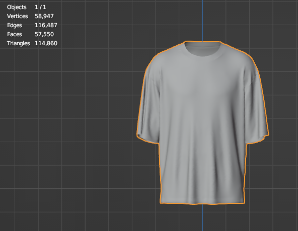 Men's Oversized T-shirt 3d Model Marvelous Designer-Clo3d-fbx-obj-Zprj