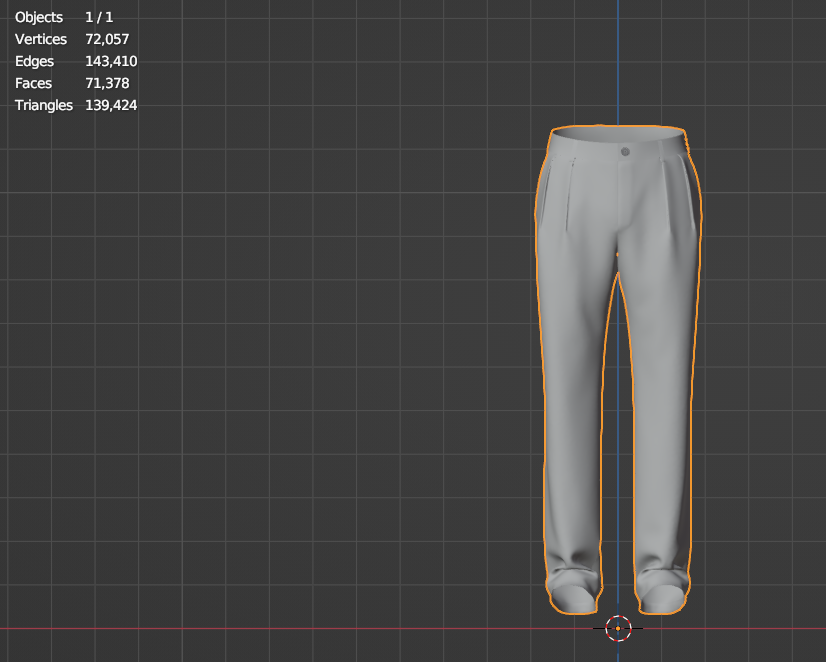 Men's Double Pleat Pant 3d Model Marvelous Designer-Clo3d-fbx-obj-Zprj