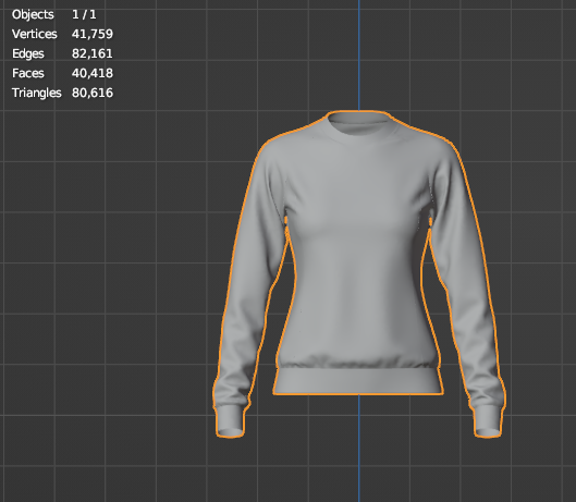 Women's Raglan Sweatshirt 3d Model Marvelous Designer-Clo3d-fbx-obj-Zprj