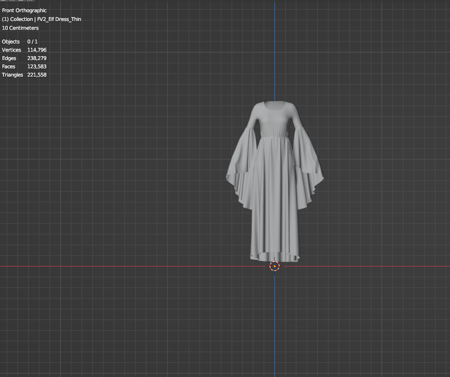 Elf Dress 3d Model Marvelous Designer-Clo3d-fbx-obj-Zprj